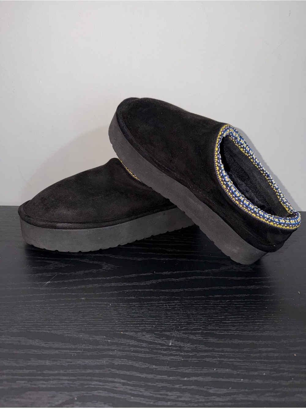 Madden Girl Elyse Black Platform Clogs Slippers Women’s Size 9.5